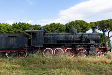 Obraz premium Old train in Lamezia Therme