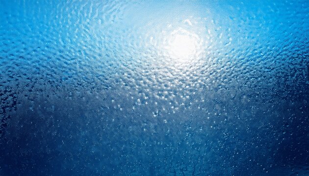 The Texture Of Glass Or Window With Blue Tint With White Glare Effect From The Sun Realistic Light Reflection On A Transparent Glass With Blue Tint