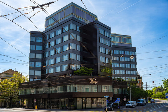 Zurich, Switzerland - May 21, 2026: The FIFA Museum is an interactive, multimedia museum, dedicated to celebrating the rich history, heritage, and global culture of association football.