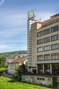 Zurich, Switzerland - May 21, 2026: Ober is a historic, heritage-protected building and a former prominent department store located at Sihlstrasse in the center of Zurich