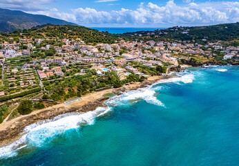Fototapeta premium The coast at the city of Palinuro, Campania, Italy
