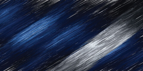 Abstract Brush Strokes of Blue and Silver. © Fendik eps