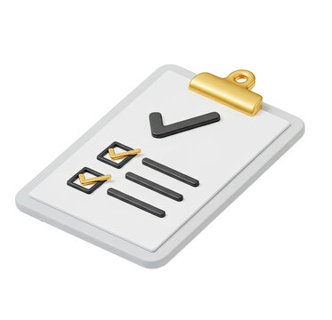 A clipboard with a checklist on it.