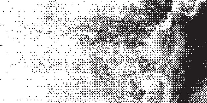 Abstract Halftone Pattern with Gradient Effect.