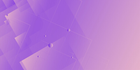Obraz premium Abstract purple and violet background with luxurious gray line details and dynamic geometric square overlapping layers. Vector illustration for web header, banner, and presentation design. 
