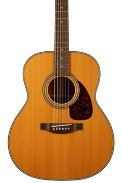 Acoustic Guitar Isolated on Transparent Background