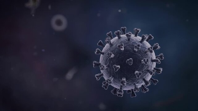 HANTAVIRUS A Microscopic View of a Dangerous Virus, Illustrating its Threat to Public Health