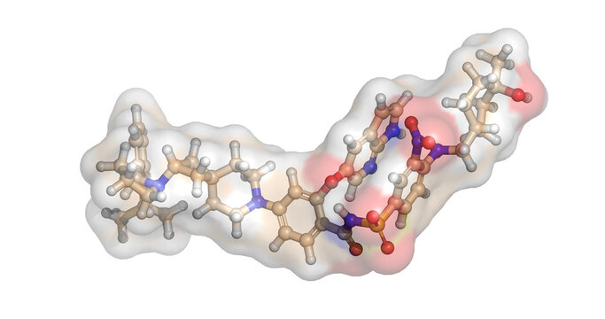 Sonrotoclax, anticancer drug / B-cell lymphoma 2 inhibitor, 3D molecule 4K
