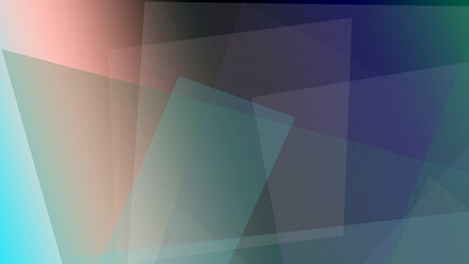 Obraz premium Layered abstract polygons in pastel teal and muted navy create an airy, modern mood, ideal for creative layouts, presentations, and website headers.