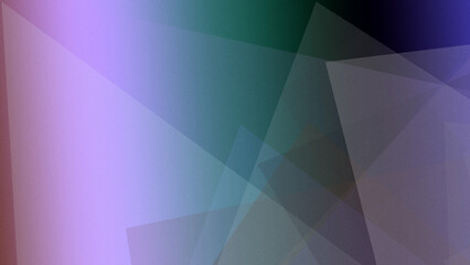 Fototapeta premium Teal and purple low-poly abstract geometry with soft smoky blur delivers a vibrant yet elegant mood, working great as a header background with space for copy.