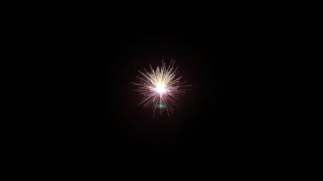 Brilliant electric firework explosion radiating intense purple lightning bolts across a dark void in a continuous seamless loop motion sequence