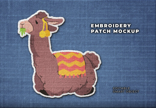 Embroidery Patch Mockup