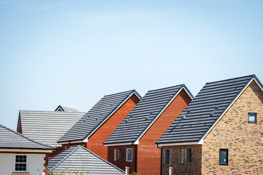 New build house development estate in england uk