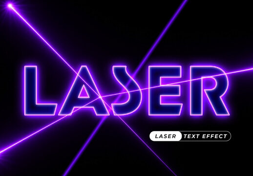 Laser Text Effect