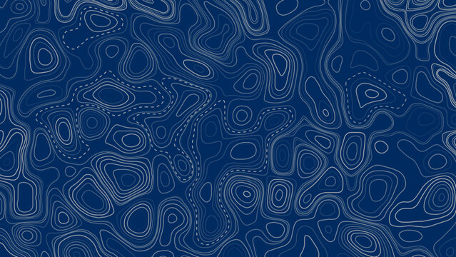 Travel background. Stylized topographic map vector illustration. Imaginary mountain height map texture.