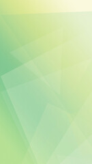Fototapeta premium Abstract geometric shapes blend mint green and pale yellow in a soft gradient glow, creating a fresh background for design layouts, headers, and text placement.
