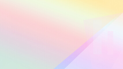 Rainbow-toned pastel geometry forms a soft, airy abstract backdrop, suggesting creativity and calm. Designed for branding, websites, and slide headers. © Eldorado.S.Vector