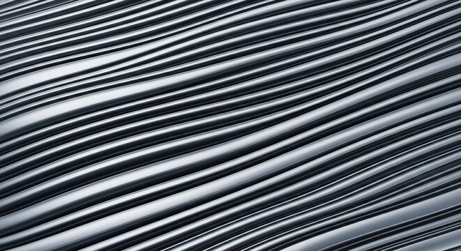 Abstract Wavy Black and White Lines Texture Background, Modern Geometric Pattern for Design