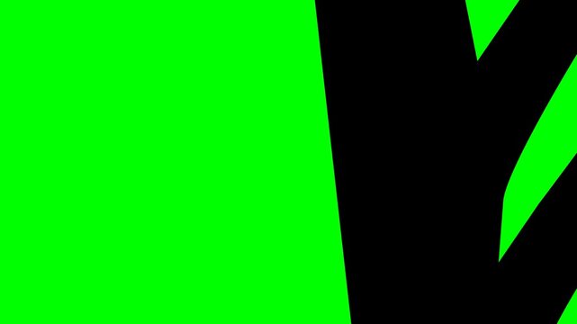 hand drawn style top secret stamp animation with black fill lines on green screen chroma key background for video editing and seamless looping background
