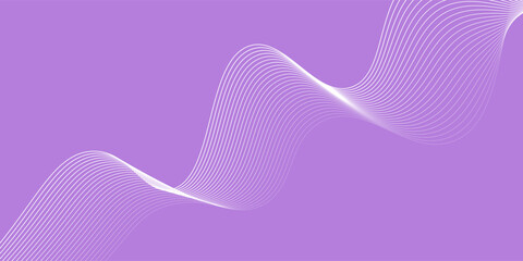 Fototapeta premium Vector purple abstract flowing wave lines vector background modern smooth curves minimal disign