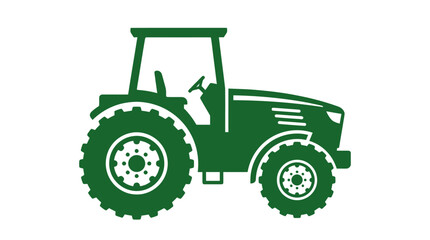 Farm Tractor Vector Icon © Dodol Creative Stock