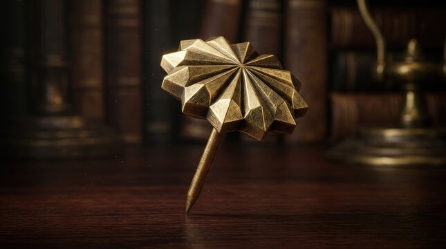 Golden Push Pin
