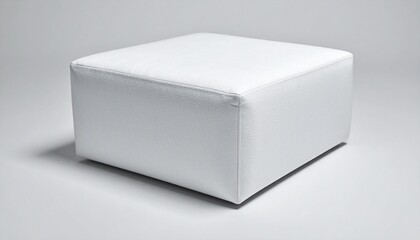 Fototapeta premium white cube on white background