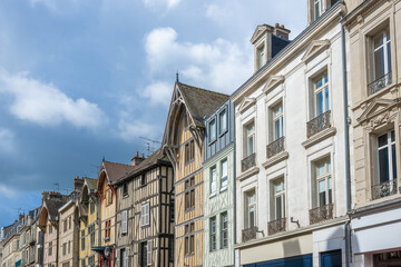 Fototapeta premium Troyes is a French city and municipality located on the banks of the Seine River, in the Aube department, in the Grand Est region.