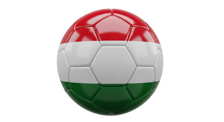Obraz premium Soccer ball with italian flag colors design