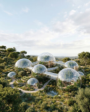 투명 돔 친환경 마을 / Transparent Dome Eco Village