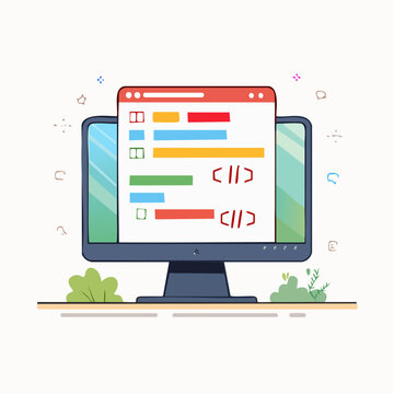 Computer Screen Displaying Code Snippets