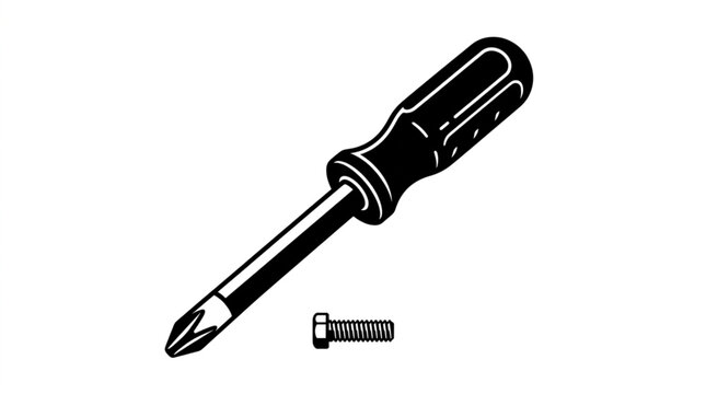 Phillips Head Screwdriver and Screw Tool.
