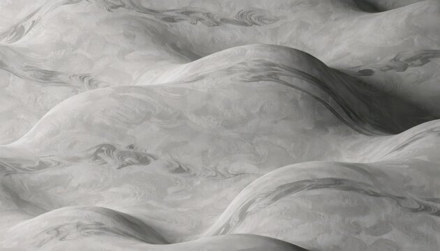 Modern minimalist light grey micro cement wall with seamless texture and wavy pattern