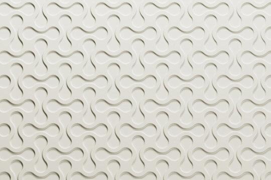 3D ivory relief pattern with repeating organic grooves