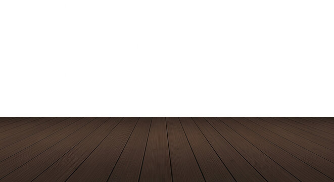 Wood plank platform with narrow black horizon