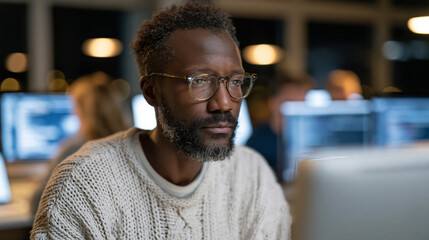 Fototapeta premium Back-to-school university IT security team deploys endpoint detection software across incoming student device fleet in technology provisioning center, academic cybersecurity infrastructure, higher e