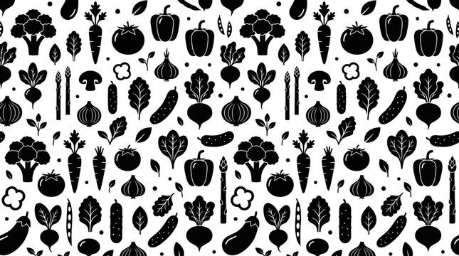 Black veggie icons fill white space in 2026-05-27 (97).ai food graphic