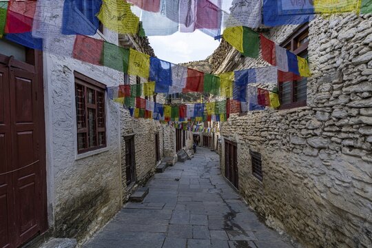 Historical village of Marpha, Jomsom, Nepal