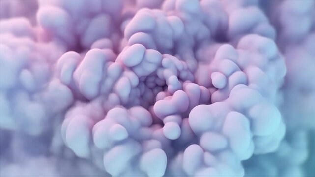 Soft pink purple cauliflower background texture, pastel colored vegetable, blurred healthy food, macro close-up, smooth rounded shapes, natural gradient wallpaper