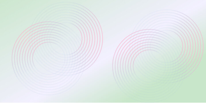 Light Green Minimal Abstract Background with Dual Circular Motion Lines