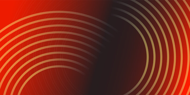 Red and Black Gradient Abstract Background with Bold Circular Motion