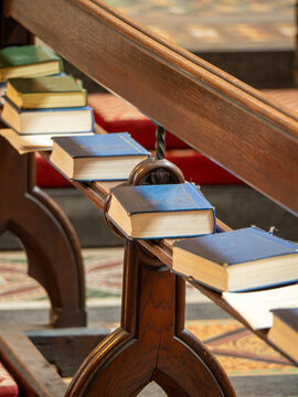 Old bibles at Lichfield Cathedral, UK