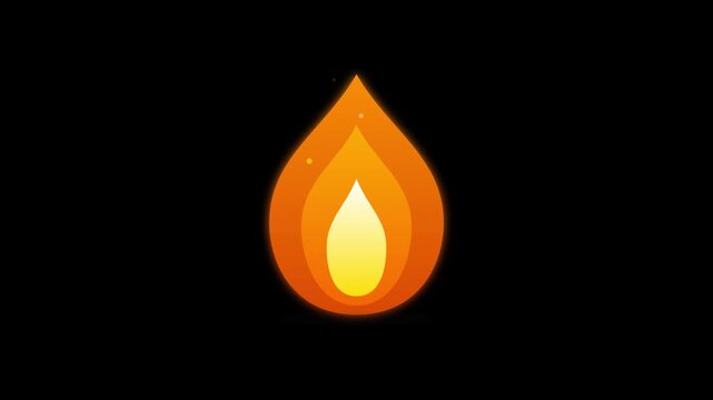 flaming fire emoji animation for trending social topics