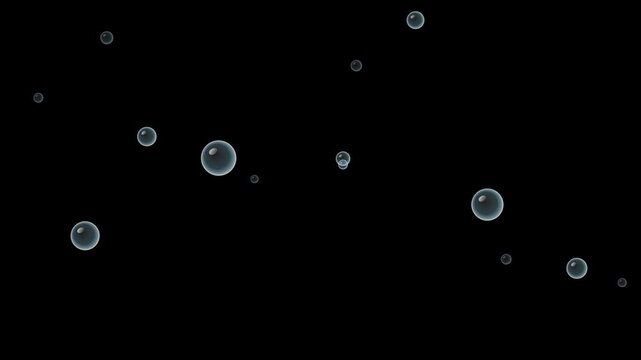 floating bubbles water effect green screen overlay