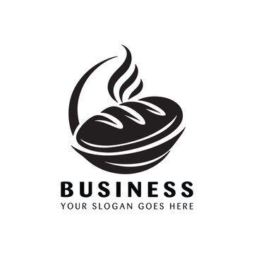 Bakery logo design for sweet cake pastry shop confectionery creative vector template
