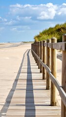 Obraz premium Beach Boardwalk Path.