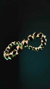 looping 3d geometric icospheres on solid colour background, abstract 3d looping background wallpaper