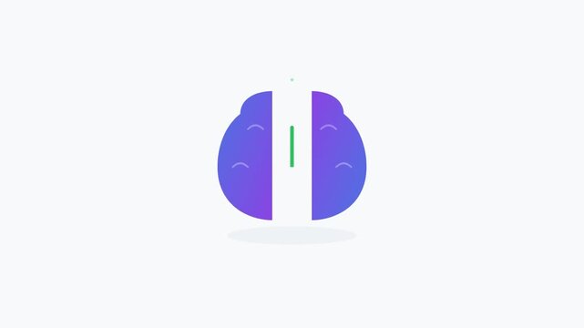 growth mindset brain with plant innovation concept