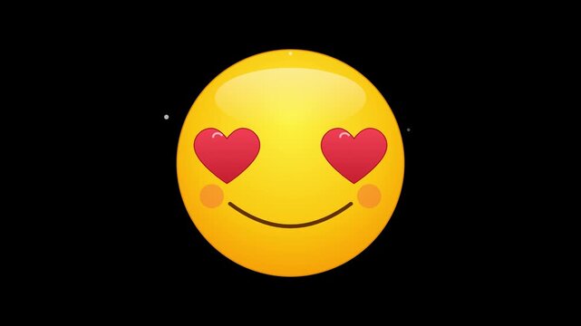heart eyes emoji pulse animation for crush reactions