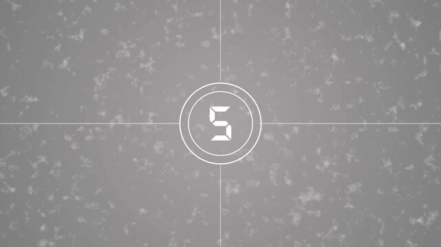 Ten Second Coundown Timer with Futuristic Colorful Glow Digital HUD interface.Ten to Zero countdown Hi Tech modern digital effect element. 4k video
